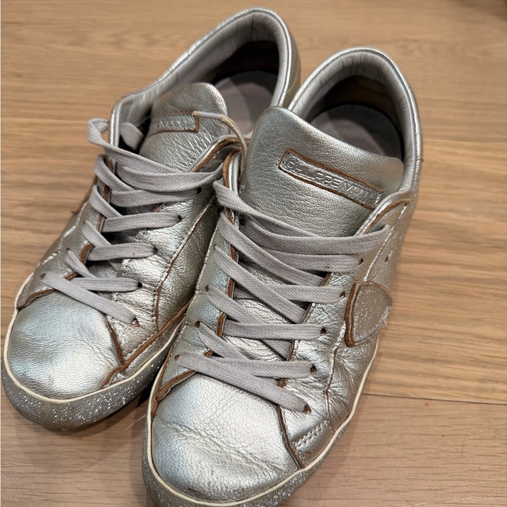 Philippe Model Silver Sneakers